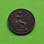 United Kingdom 1923 year Bronze Farthing. Image 2