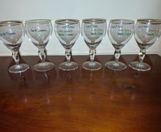 Vintage Set Of Six John Jameson Whiskey Irish Coffee Glasses