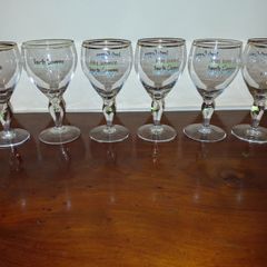 Vintage Set Of Six John Jameson Whiskey Irish Coffee Glasses
