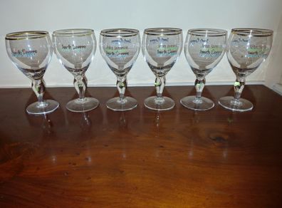Vintage Set Of Six John Jameson Whiskey Irish Coffee Glasses