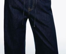 Bershka Loose fit Jeans in Navy size 8