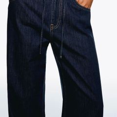 Bershka Loose fit Jeans in Navy size 8