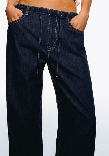 Bershka Loose fit Jeans in Navy size 8