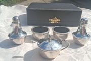 Joseph Gloster Sterling Silver Cruet Set(1935 160 grams)