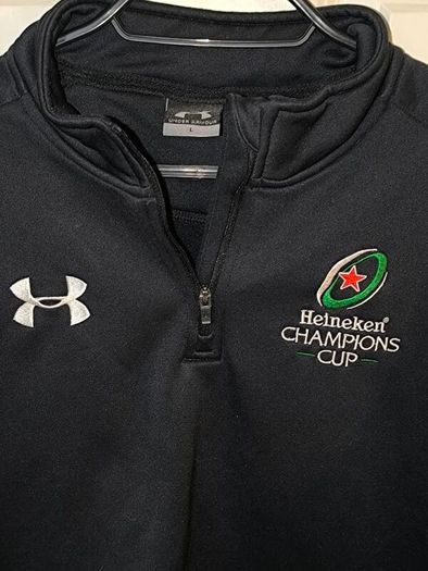 Heineken quarter zip rugby top size large