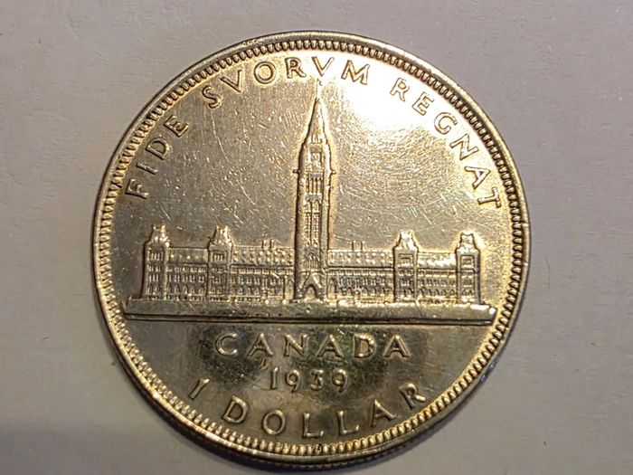 1939 canadian silver dollar