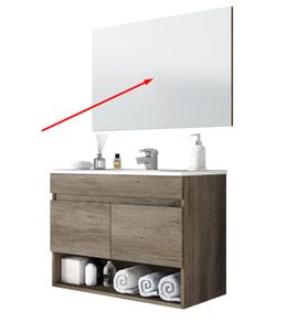 New Casa Oslo Melamine Bathroom 80x45x64