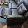 Black Leather Couch Image 2