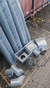 100mm aluminium Downpies and hoppers