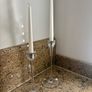 Set of 2 glass candle holders Image 4