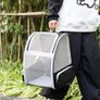 Ventilated Cats Dogs Rabbits Carrier Backpack for Small Pets and Puppies Perfect for Outdoor Adventures and Vet Visits, Ultimate Comfort On-the-Go, Grey Image 7