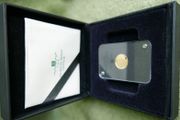 24Ct Gold Coin Padraig  Pearse commemorative gold coin issued by Gibraltar with Queen Elizabeth II obverse
