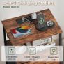 3 Drawers Chest of Drawers for Bedroom with Charging Station and LED Light Image 4