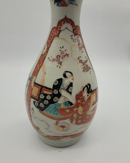 Antique 19th Century Vase Hand Painted Porcelain