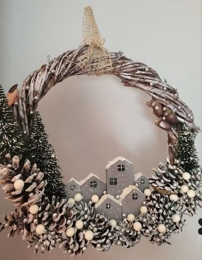 Handcrafted Christmas wreaths
