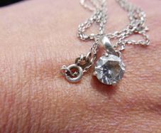 Vintage 925 Sterling Silver Designers Pendant Necklace
