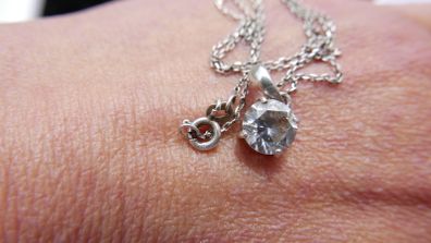 Vintage 925 Sterling Silver Designers Pendant Necklace
