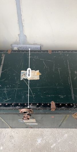 Vintage Holland America Line Steamer Trunk 1960s - 98cm