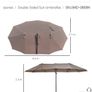 Outsunny 4.6m Garden Parasol Double-Sided Sun Canopy Image 2
