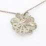 Vintage 925 Sterling Silver Filigree Butterfly Necklace Image 4
