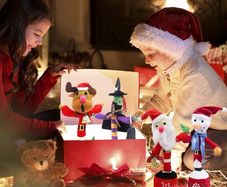 Toys Dancing Talking Toy, Wriggle & Singing Recording Repeat, Education Toys for Babies Children Playing, Home Decor Dancing Snowman Multicolor Rechargeable