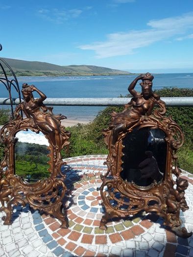 a rare pair of Antique picture holders