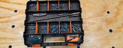 Makita screwdriver bits and case
