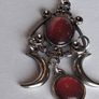 Gothic Triple Moon Goddess Pendant Necklace Image 4