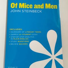 Sparknotes Of Mice and Men John Steinbeck study guide LC English