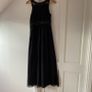 VILA Black Sleeveless Maxi Dress with Contrast Embroidered Stitch Detail - Brand New With Tags Image 6