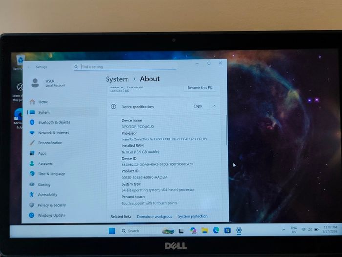 Dell Latitude 7480 i5 7th gen 16/256GB SSD Laptop