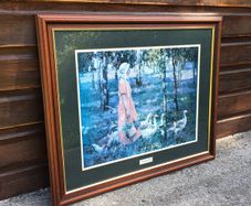 The Goose Girl framed print