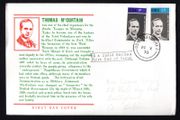 1970 Ireland Patriots 50th Anniversary of the Death of Thomas McCurtin Commemorative Stamps Illustrated First Day Cover (FDC) with Dun Laoghaire cancel