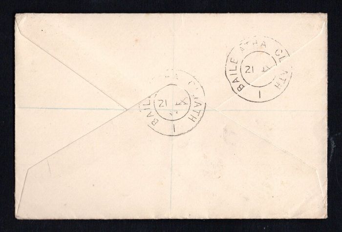 1953 Ireland Robert Emmett Commemorative Stamps First Day Registered Cover (FDC) with Baile Atha Cliath (Dublin) cancel