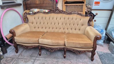vintage sofa and 2 seats