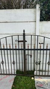 Driveway gates.