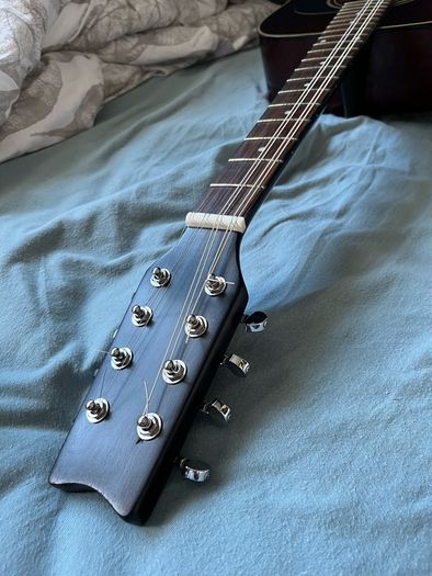 Washburn acoustic guitar bouzouki conversion.