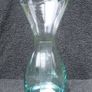 A waisted glass vase made by Ravenhead Glass (c.1990's). 30 cms height Image 7