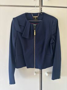 Ted Baker Navy Blazer Womens Jacket- Size 4 12/14 Brand New