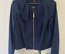 Ted Baker Navy Blazer Womens Jacket- Size 4 12/14 Brand New