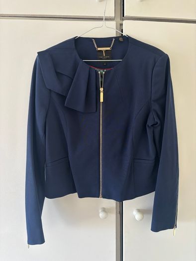 Ted Baker Navy Blazer Womens Jacket- Size 4 12/14 Brand New