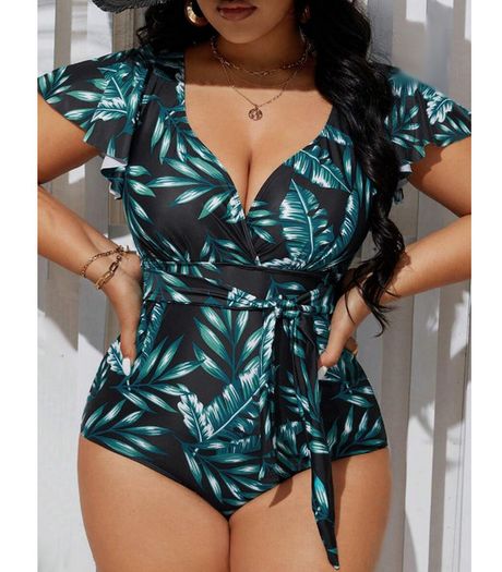 Beautiful Swimsuit with Butterfly Sleeves size 20