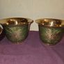 Set of 4 Cloisonne Brass Planters Image 5