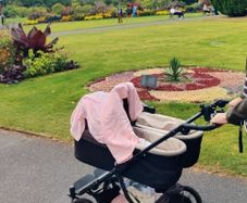 Mountain Buggy Duet Luxury Herringbone Twin Buggy + Carrycots & Car Seats