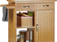 main image for ad Kitchen Trolley Wood Bamboo - Free Delivery Nationwide