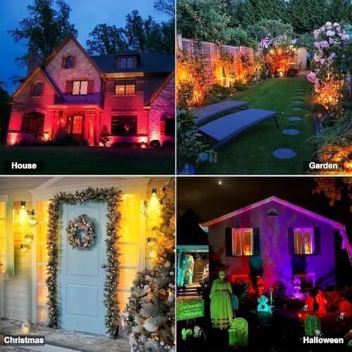 Garden Spot Lights Waterproof 20m Extendable Cable Plug-in Outside 12v Time