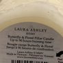 Laura Ashley Butterfly Pillar Candle NEW Image 3
