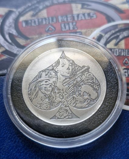 Liquid Metals These Streets .999  silver 30 Gram Round UK