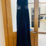 Stunning navy blue, lace fishtail dress Image 3