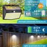 NEW SALE | 2 Pack Solar Lights Outdoor, 138 LED Solar Security Lights Motion Sensor with 3 Lighting Modes, Solar Powered Lights Waterproof Solar Wall Lights Outdoor for Fence Garden Yard Garage Image 2